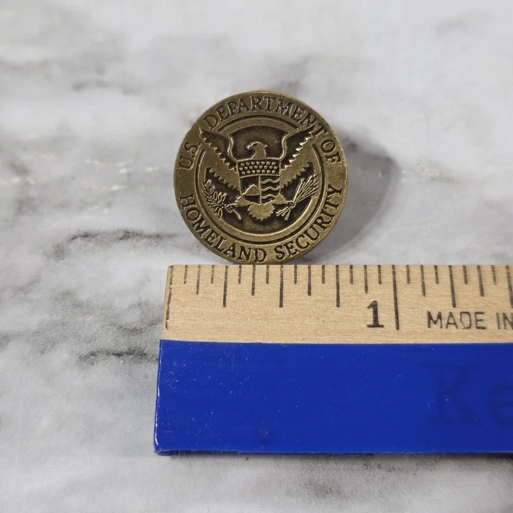 U.S. Department Of Homeland Security Lapel Pin with Tom Ridge engraving